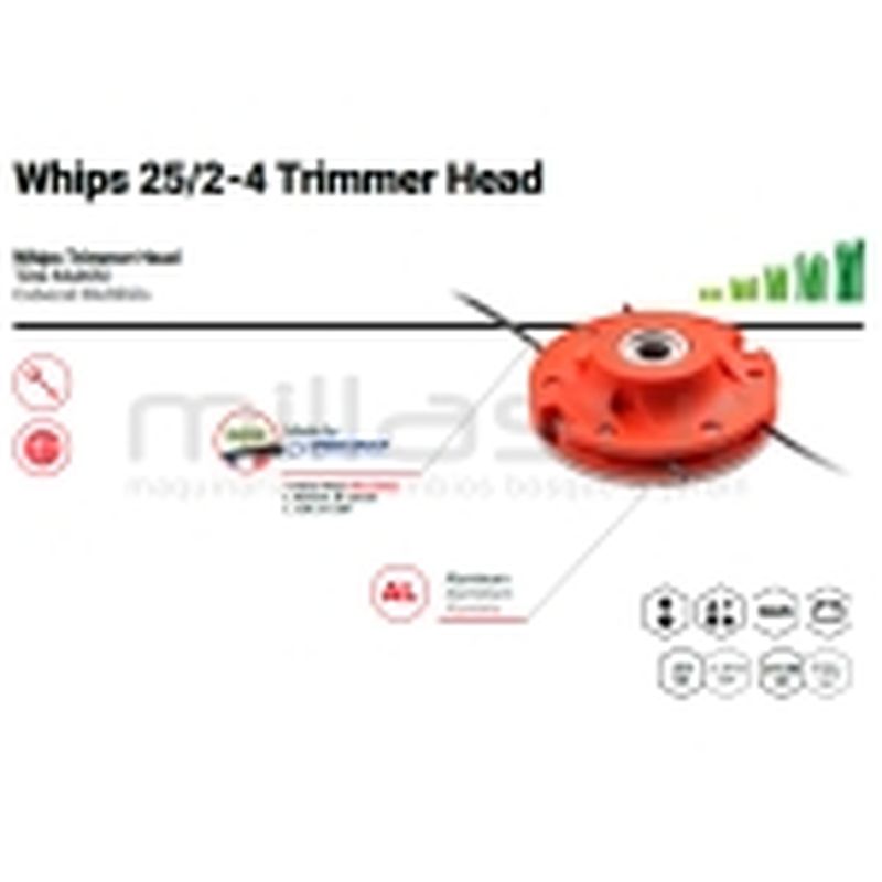 CABEZAL UNIVERSAL WHIPS 25/2-4 PARA NYLSAW 2 / 4 HILOS - motoscamaralweb.com
