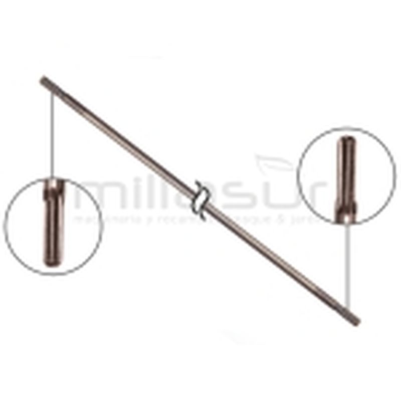 EJE DESBROZADORA 9E 8mm x 1540mm (barra 28/26mm.) - motoscamaralweb.com