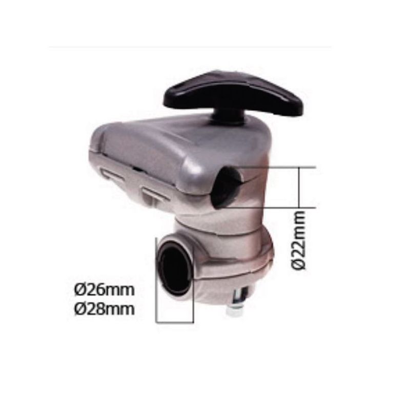 SOPORTE MANILLAR COMPLETO 28 mm - MANILLAR DE 22mm - motoscamaralweb.com