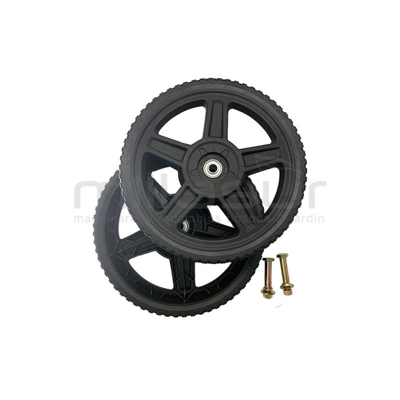 JUEGO DE RUEDAS CORTACESPED 305mm UNIVERSAL - motoscamaralweb.com