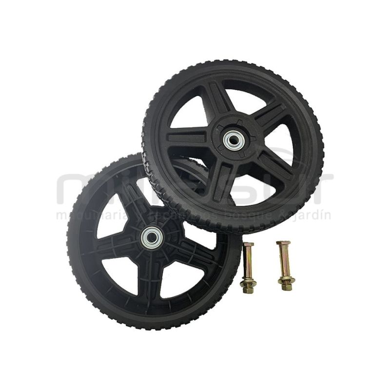 JUEGO DE RUEDAS CORTACESPED 10 - 254mm UNIVERSAL (12.7 MM) - motoscamaralweb.com