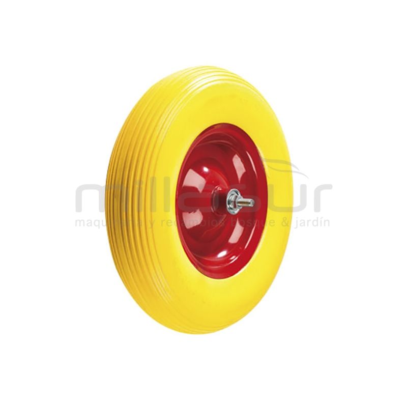 RUEDA CARRETILLA COMPL. LLANTA 2.50x8 NEUM. 4.80/4.00-8 - ANTIPINCHAZOS - motoscamaralweb.com