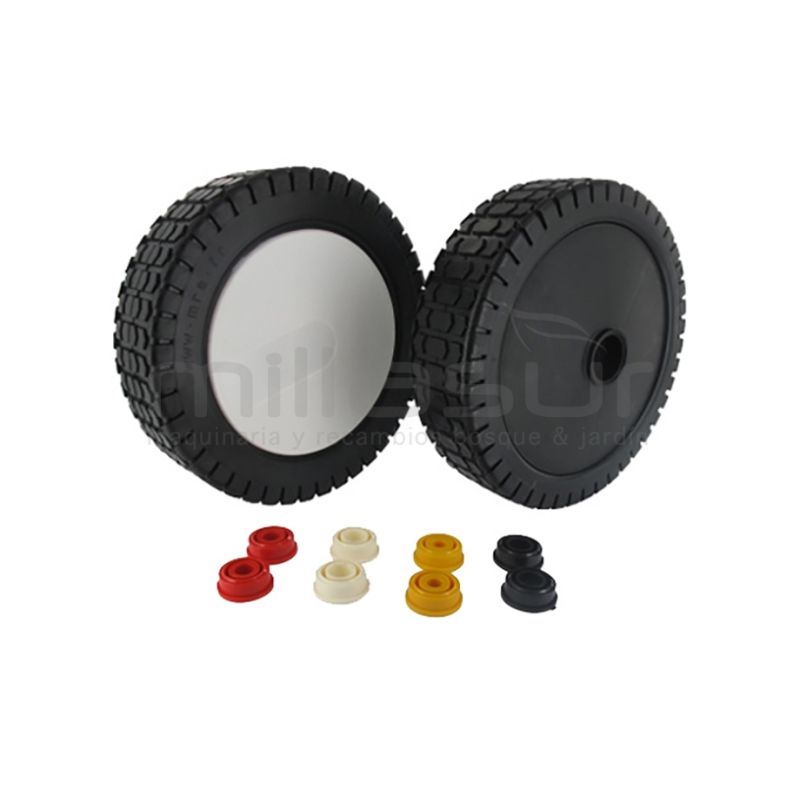 RUEDA UNIVERSAL CORTACESPED 200mm - REDUCTORES DE 8. 10. 12. 12.7mm - motoscamaralweb.com