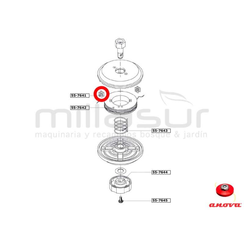 OJAL CABEZAL PT130 ( 55-764) - motoscamaralweb.com