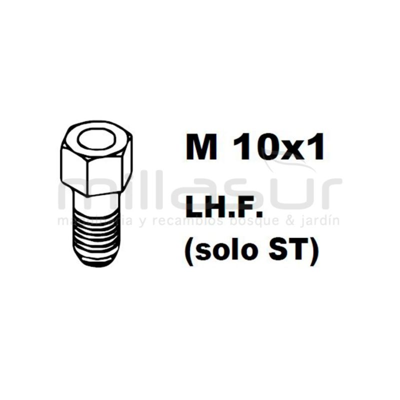 ADAPTADOR PT130 10x1.00 Izq/Hembra (SOLO STIHL) - motoscamaralweb.com