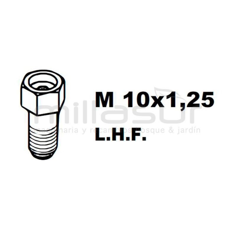 ADAPTADOR PT130 10x1.25 Izq/Hembra - motoscamaralweb.com