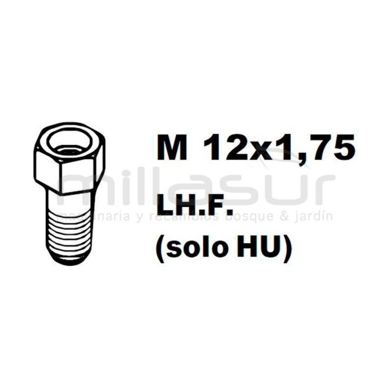 ADAPTADOR PT130 12x1.50 Izq/Hembra - motoscamaralweb.com