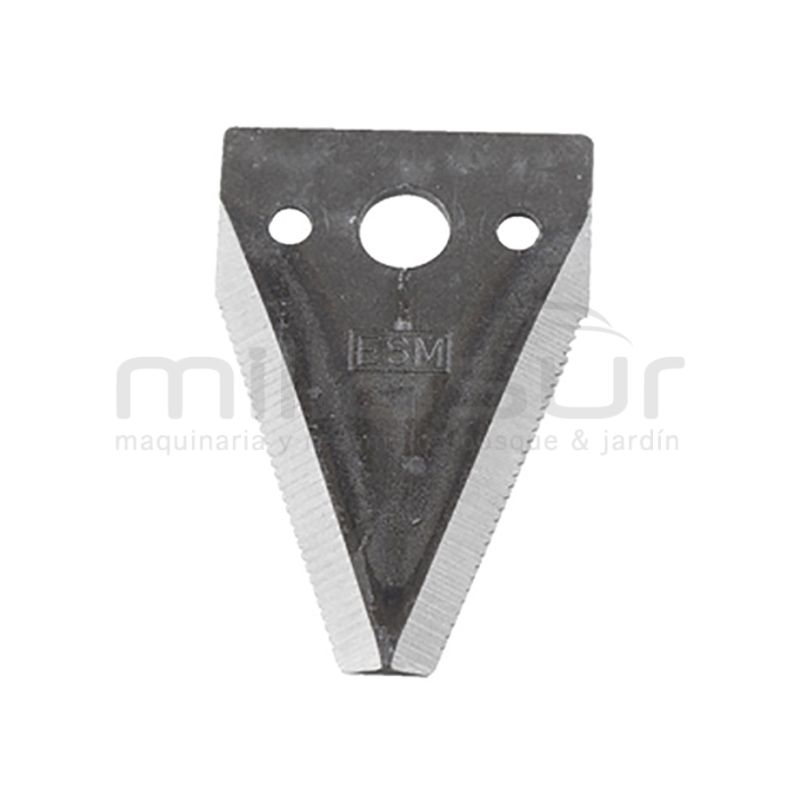 CUCHILLA PEINE ESM (80x50x2.6mm - 32mm entre agujeros) - motoscamaralweb.com
