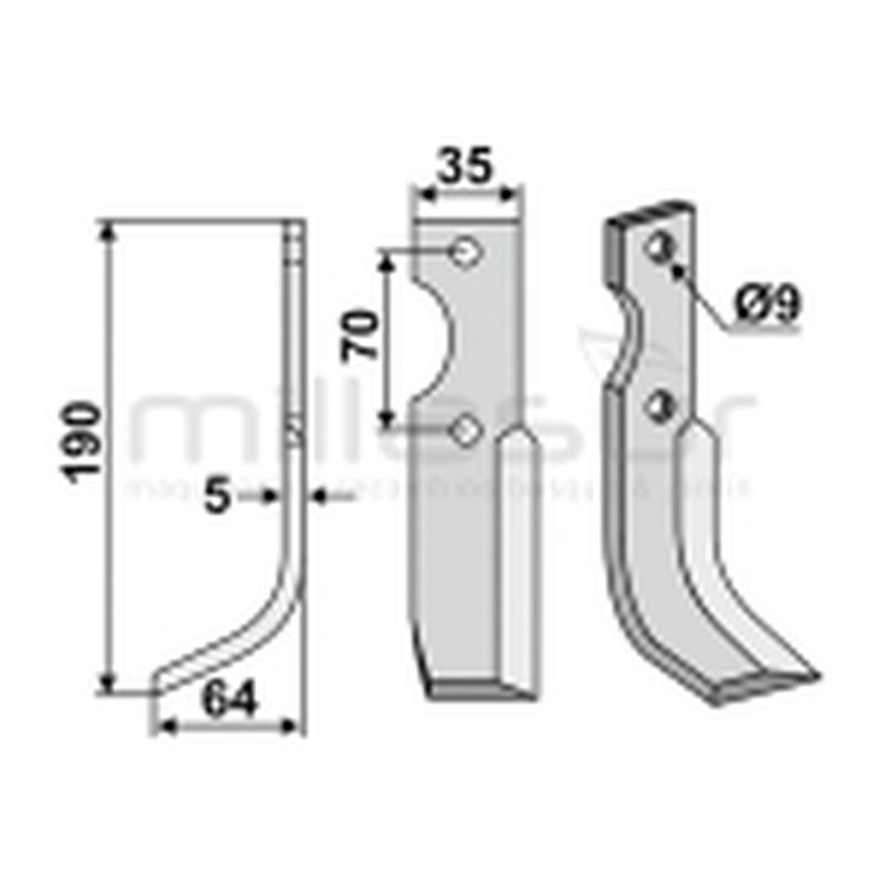 CUCHILLA MOTOAZADA 190x35 IZQUIERDA - motoscamaralweb.com