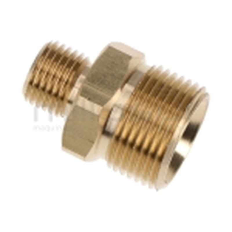 CONECTOR MANGUERA HIDROLIMPIADORA 22MM MACHO - 1/4 MACHO - motoscamaralweb.com