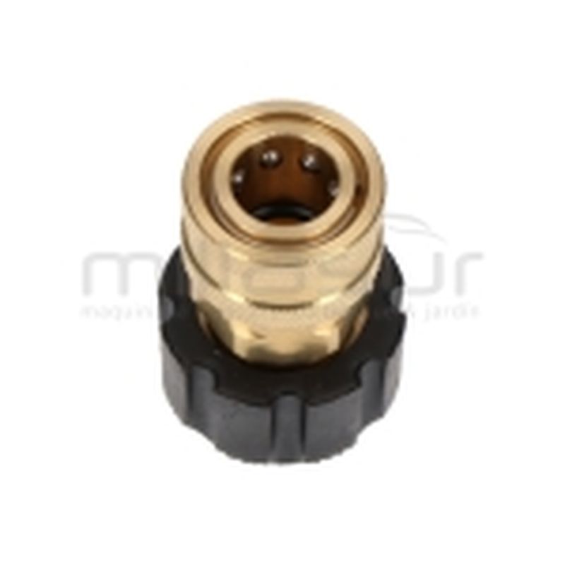 CONECTOR MANGUERA HIDROLIMPIADORA 22MM HEMBRA - 3/8 HEMBRA RAPIDO - motoscamaralweb.com