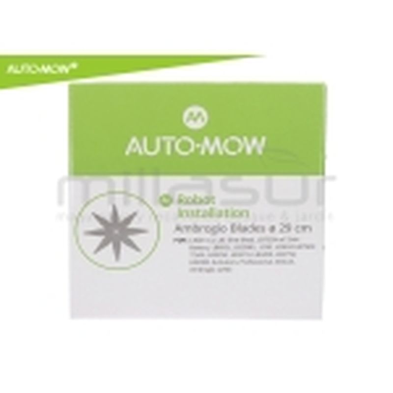 CUCHILLA ROBOT CORTACESPED WIPER - AMBROGIO - OUTILS - 29CM - 8 PUNTAS - motoscamaralweb.com
