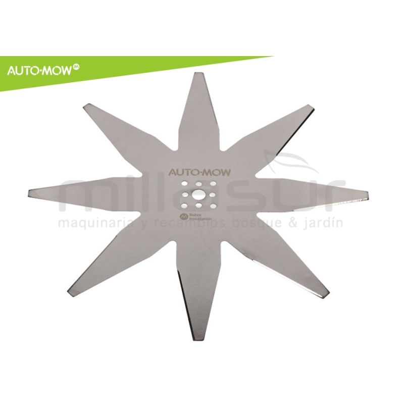 CUCHILLA ROBOT CORTACESPED AMBROGIO L30. L75. L85 - STIGA 125. 127. 223. 225S. 228S. 327 - 8 PUNTAS - motoscamaralweb.com