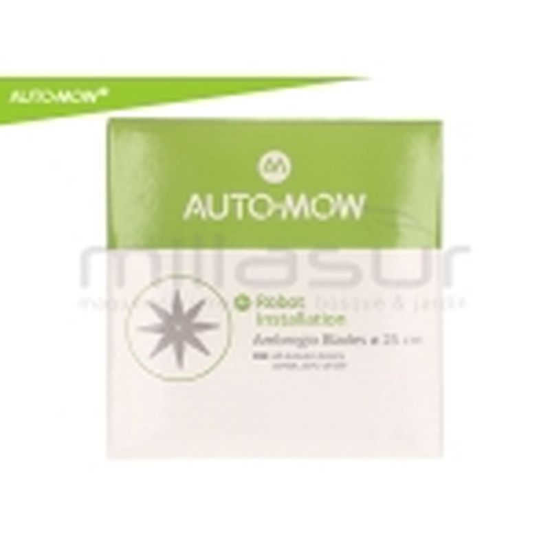 CUCHILLA ROBOT CORTACESPED AMBROGIO L30. L75. L85 - STIGA 125. 127. 223. 225S. 228S. 327 - 8 PUNTAS - motoscamaralweb.com