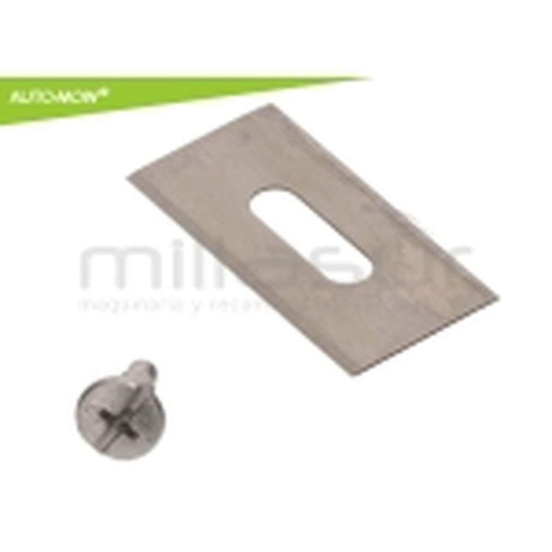 JUEGO 9 CUCHILLAS ALTA RESITENCIA C/ TORNILLOS ROBOT CORTAC. HUSQVARNA - motoscamaralweb.com