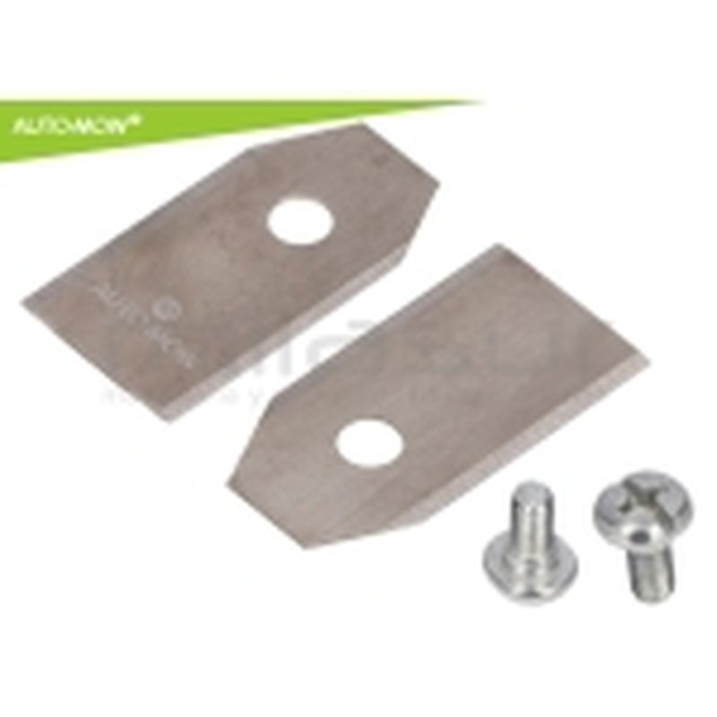 JUEGO 30 CUCHILLAS ALTA DURACION 0.66mm C/ TORNILLOS ROBOT CORTAC. HUSQVARNA - motoscamaralweb.com