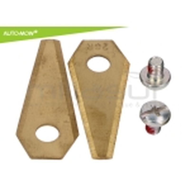 JUEGO 9 CUCHILLAS Y TORNILLOS ROBOT CORTACESPED BOSCH INDEGO - motoscamaralweb.com