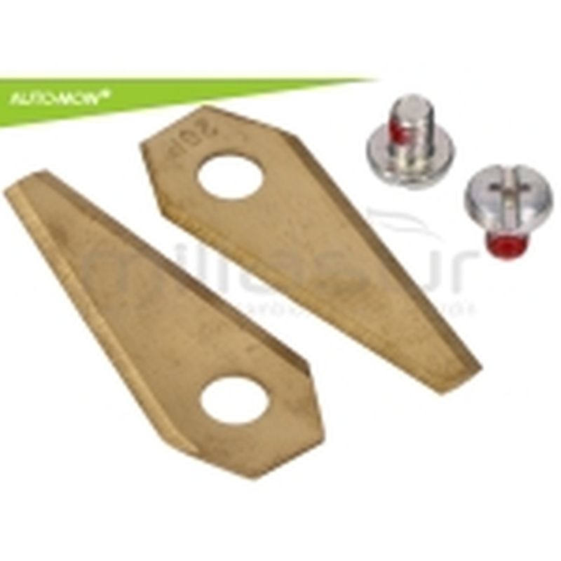 JUEGO 9 CUCHILLAS Y TORNILLOS ROBOT CORTACESPED BOSCH INDEGO - motoscamaralweb.com