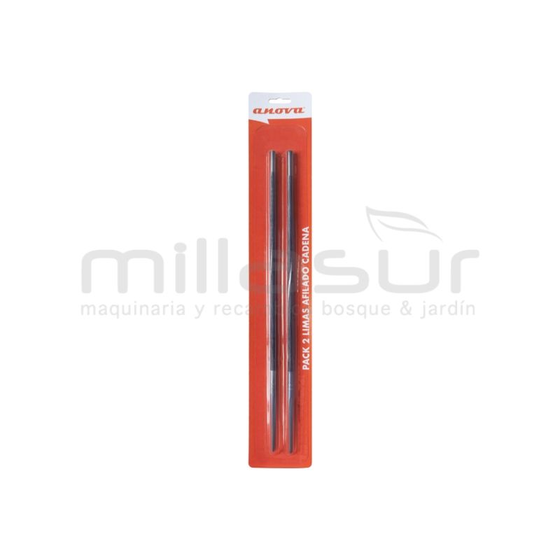 BLISTER 2 LIMAS AFILADO CADENA ANOVA 4.0mm - 5/32 - motoscamaralweb.com