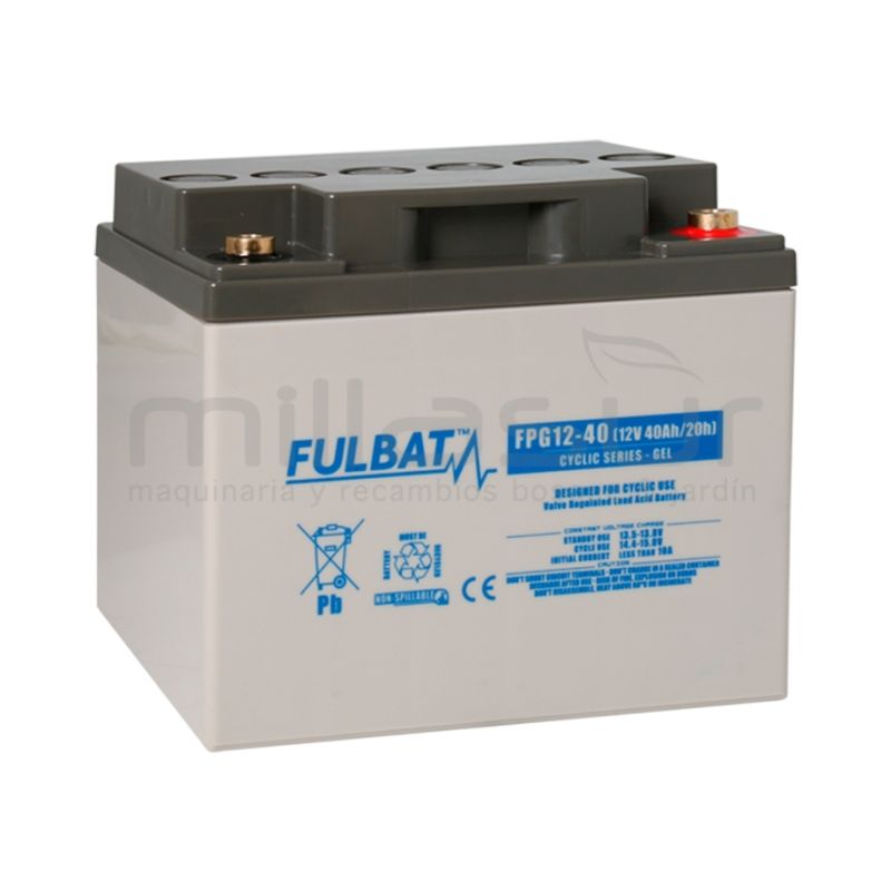 BATERIA CICLICA GEL FPG12-40 12V 40.8 Ah.( 197 x 165 x 170 ) - motoscamaralweb.com