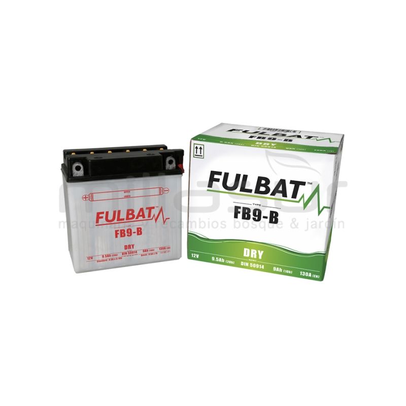 BATERIA MOTO FB9-B ACIDO 9.5Ah (135 X 75 X 139) -DER ( TC 62 ) - motoscamaralweb.com