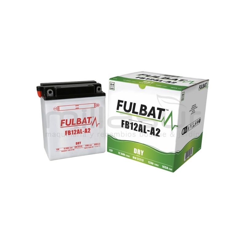 BATERIA MOTO FB12AL-A2 ACIDO 12.6Ah (134 X 80 X 160) +DER - motoscamaralweb.com