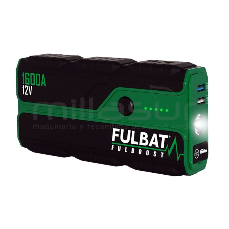 ARRANCADOR FULBOOST - BATERIA EXTERNA Corriente de arranque (A): 800 Corriente pico (A): 1600 - motoscamaralweb.com