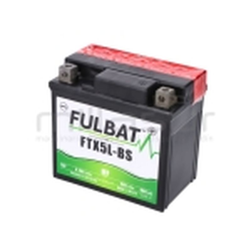 BATERIA MOTO FTX5L-BS 12V LIBRE MANTENIMIENTO 4.2Ah (113 x 70 x 105) +DER. - motoscamaralweb.com