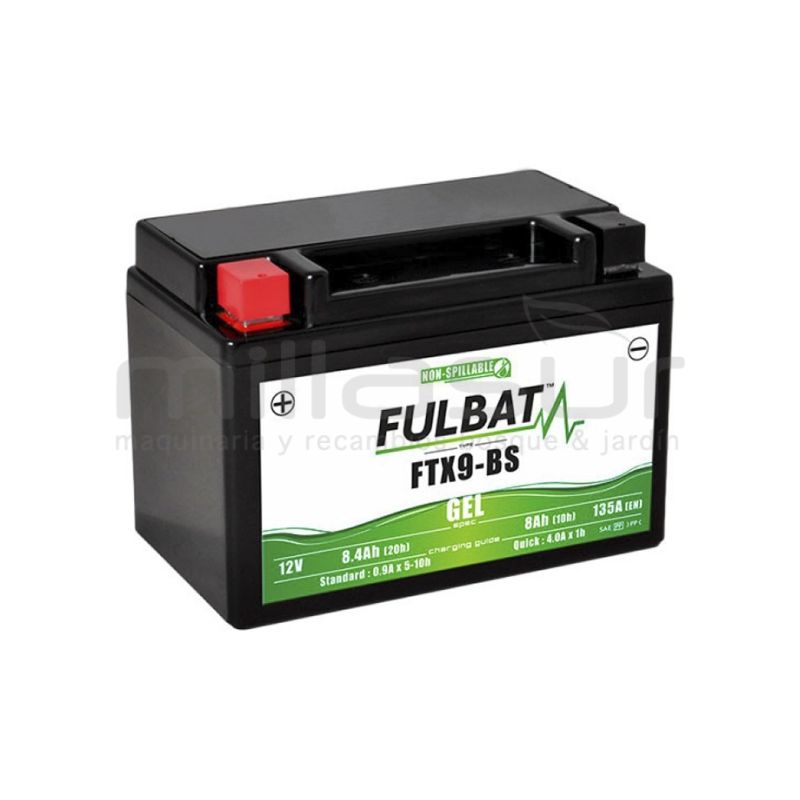 BATERIA MOTO FTX9-BS 12V LIBRE MANTENIMIENTO 8.4Ah (150 x 87 x 105) -DER. - motoscamaralweb.com