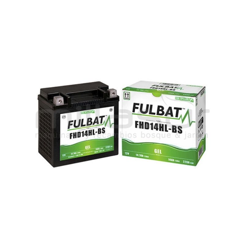 BATERIA MOTO FHD14HL-BS 12V GEL14 Ah (150 x 87 x 145) +DER. - motoscamaralweb.com
