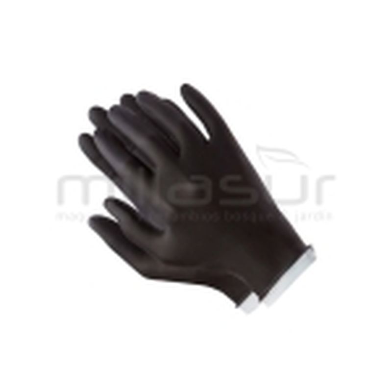 CAJA DE 100 GUANTES TALLER NITRILO NEGRO - TALLA M - motoscamaralweb.com