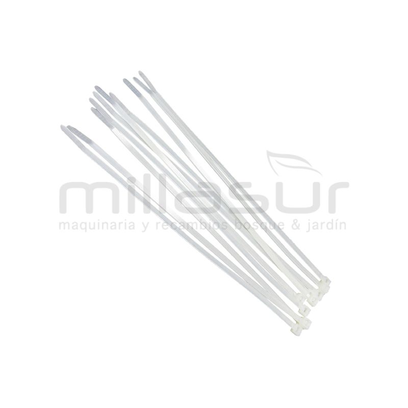 PACK DE 100 BRIDAS DE PLASTICO 200 x 3.6 - motoscamaralweb.com