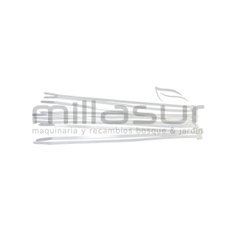 PACK DE 100 BRIDAS DE PLASTICO 300 x 4.8 - motoscamaralweb.com