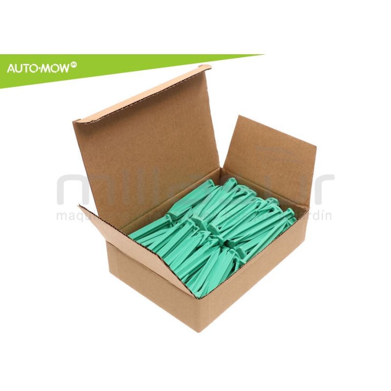 PACK DE 100 PIQUETAS BIODEGRADABLES CABLE PERIMETRO ROBOT CORTAC. 85mm - motoscamaralweb.com