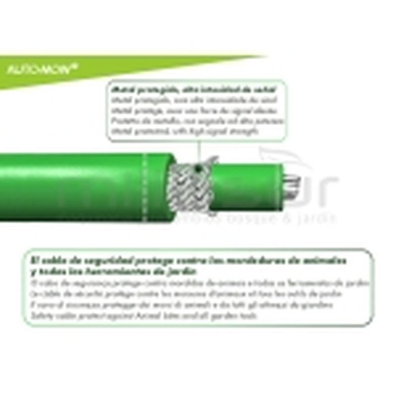 BOBINA CABLE PERIMETRO ROBOT CORTAC. AUTO-MOW 500M - 3.6mm ARMADO - NARANJA - motoscamaralweb.com