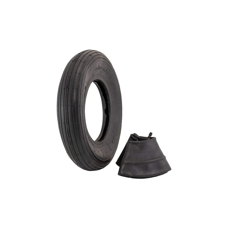 CUBIERTA+CAMARA CARRETILLA 4.80/4.00-8 4 LONAS. (LISA) - motoscamaralweb.com