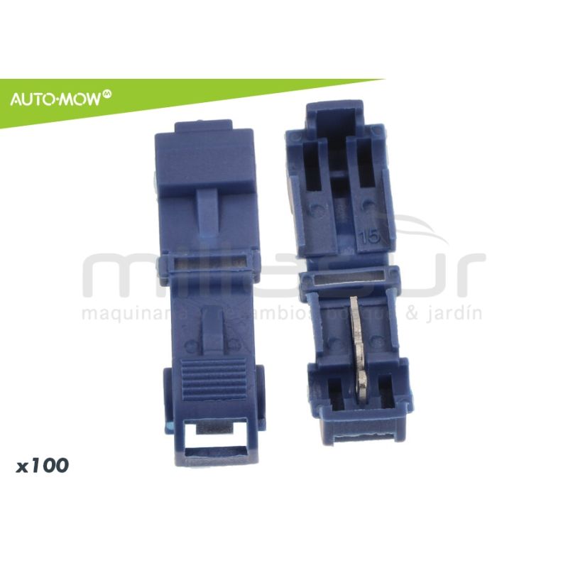 BOLSA DE 100 CONECTORES CABLE PERIMETRAL A BASE ROBOT CORTACESPED - motoscamaralweb.com