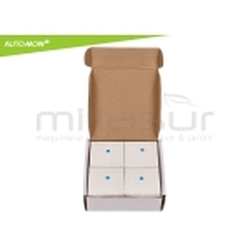 PACK 4 LUCES SOLARES JARDIN - AUTO-MOW - LUZ AZUL - motoscamaralweb.com