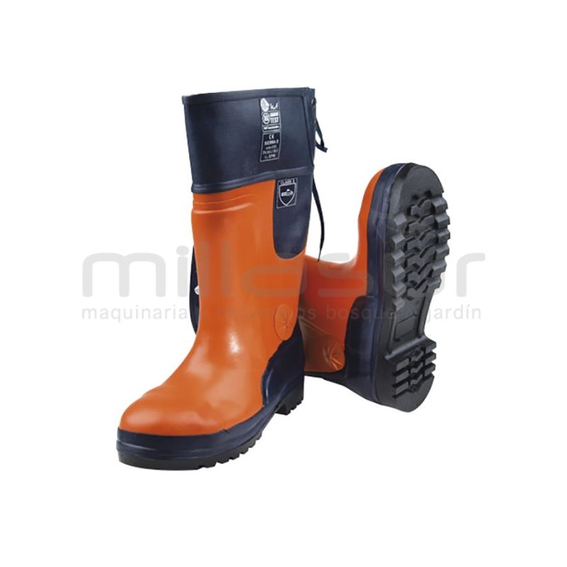 BOTAS SEGURIDAD ANTICORTE CLASE 3 - TALLA 46 - motoscamaralweb.com
