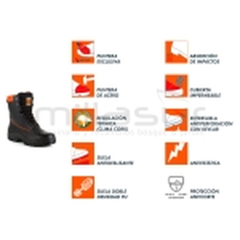 BOTA ANTICORTE LOGGER CLASS 1 - T37 (MOTOSIERRA) - motoscamaralweb.com