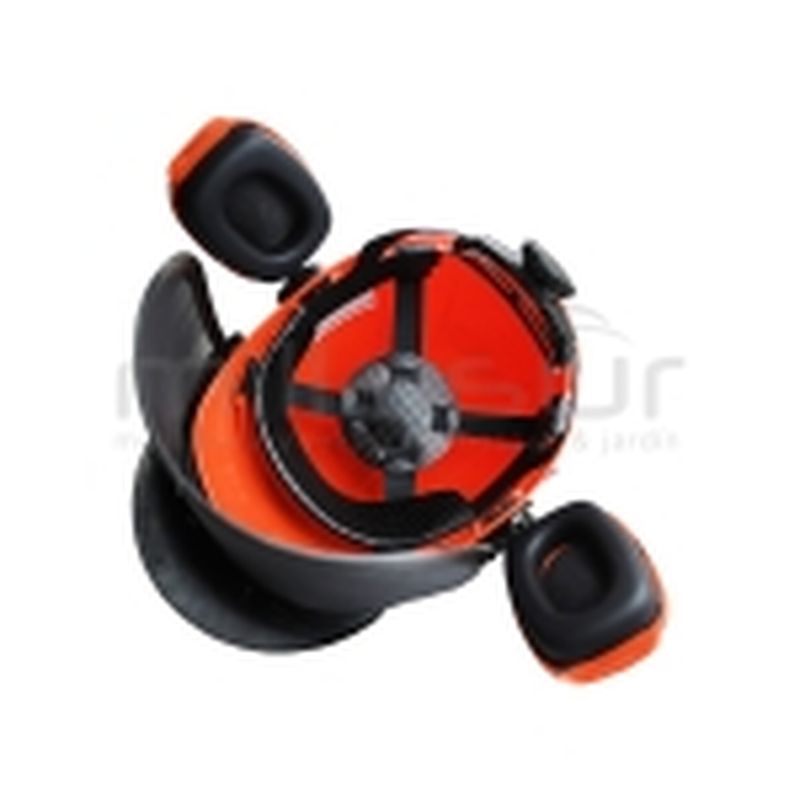 CASCO FORESTAL CON PANTALLA Y AURICULARES - motoscamaralweb.com