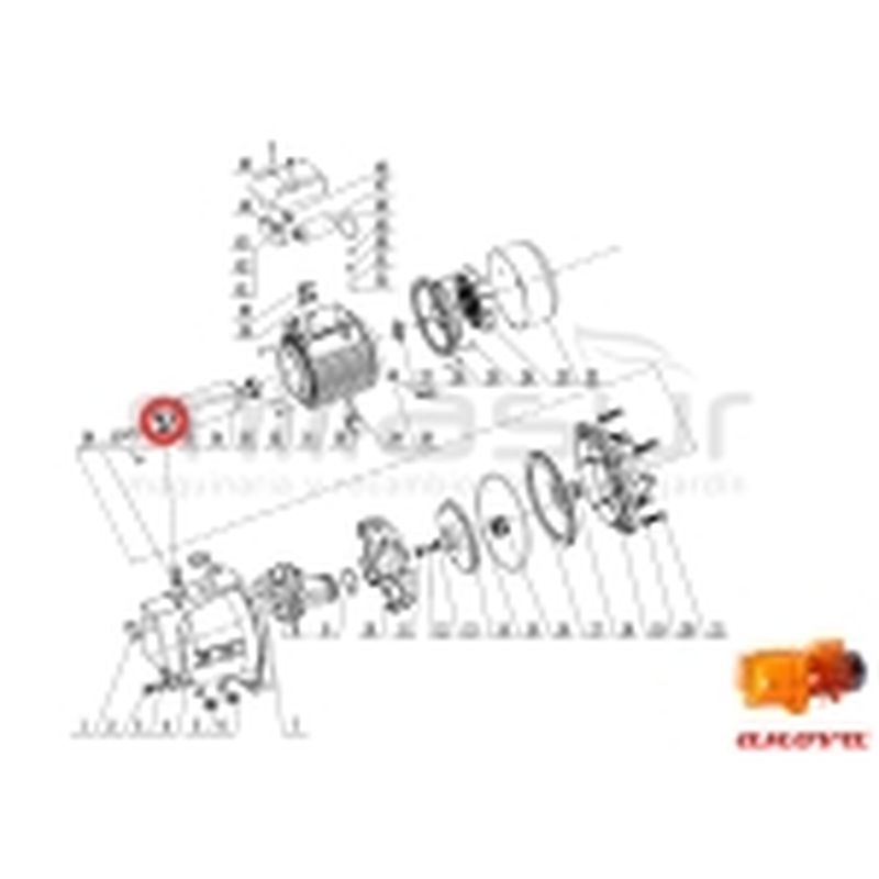 RODAMIENTO EJE ROTOR LADO BOMBA 6302-2Z BE1100 (35) - motoscamaralweb.com