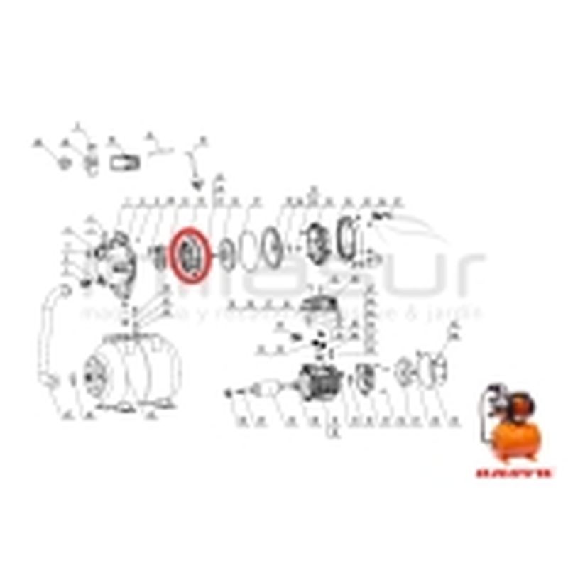 TAPA DIFUSOR SUPERIOR TURBINA BE1300P (12) - motoscamaralweb.com