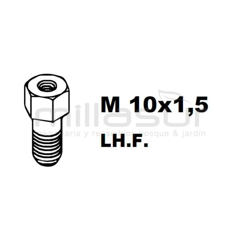 ADAPTADOR PT130 10x1.5 Izq/Hembra - motoscamaralweb.com