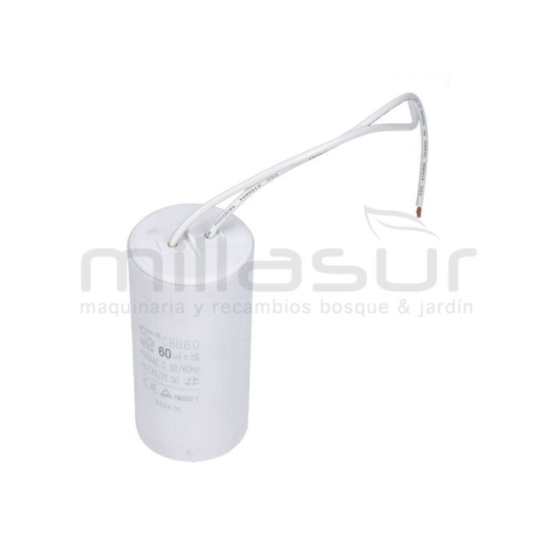 CONDENSADOR GRANDE BLANCO IZQUIERDA 60 uF CA100 (24) - motoscamaralweb.com