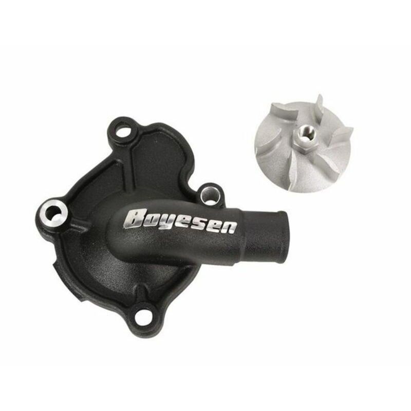 Kit de tapa bomba de agua + hélice BOYESEN Supercooler - Negro - motoscamaralweb.com