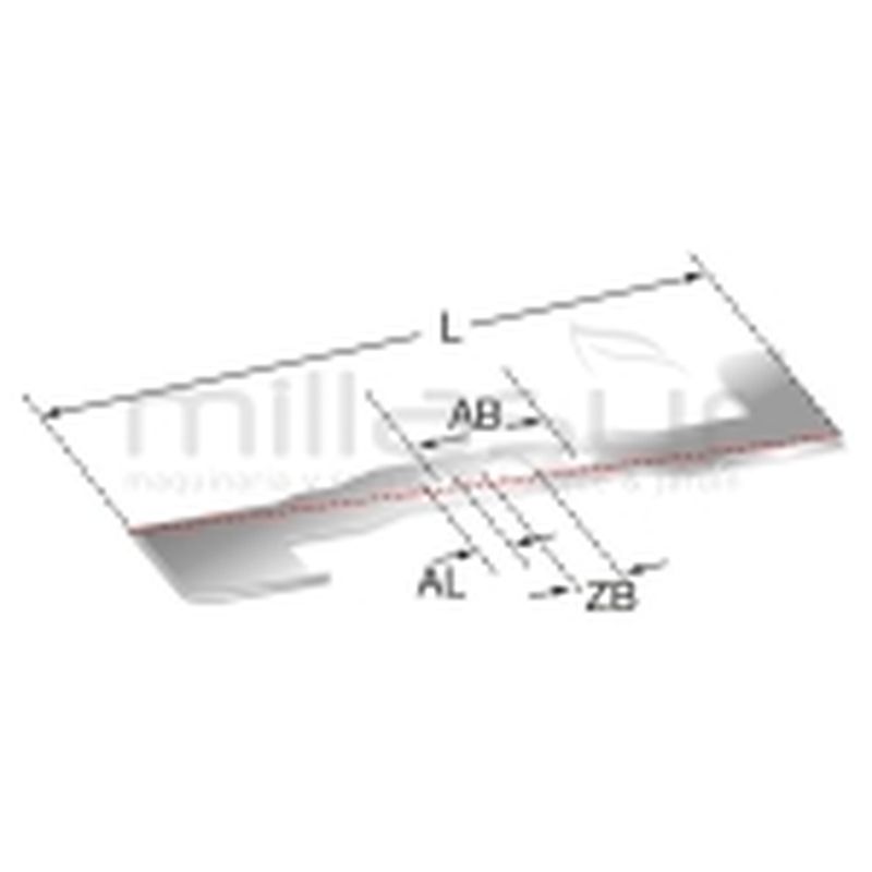 CUCHILLA CORTACÉSPED 520 MM ADAPTABLE A JOHN DEERE 160. 261. 318. ... - motoscamaralweb.com