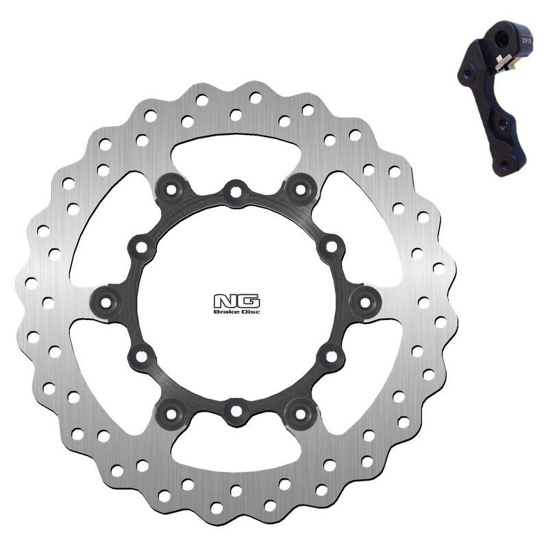 Kit disco de freno sobredimensionado NG BRAKES ondulado flotante - motoscamaralweb.com