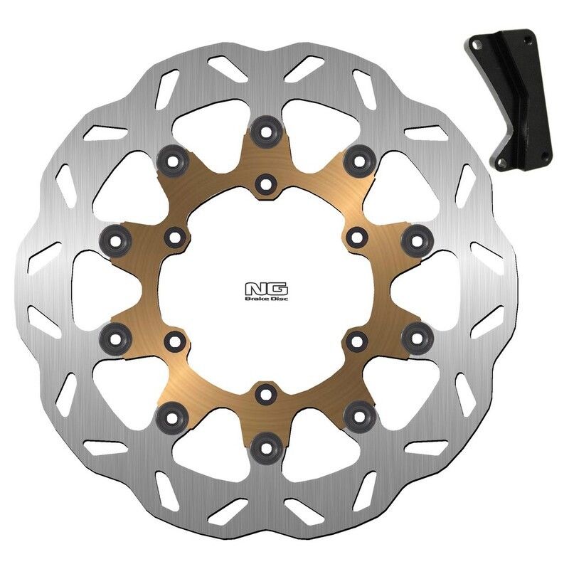 Kit disco de freno sobredimensionado NG BRAKES ondulado flotante - motoscamaralweb.com