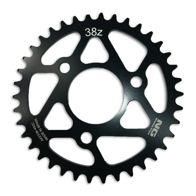 Plato de cadena NG 38 dientes 1/2 415 Pit Bike 4mm 3 agujeros - motoscamaralweb.com